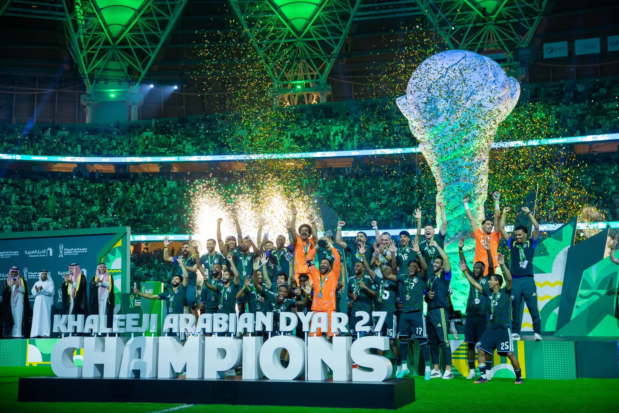 The Green Falcons, Champions of Khaleeji 27 as Saudi Arabia Wins the Gulf Cup for the Fourth Time
